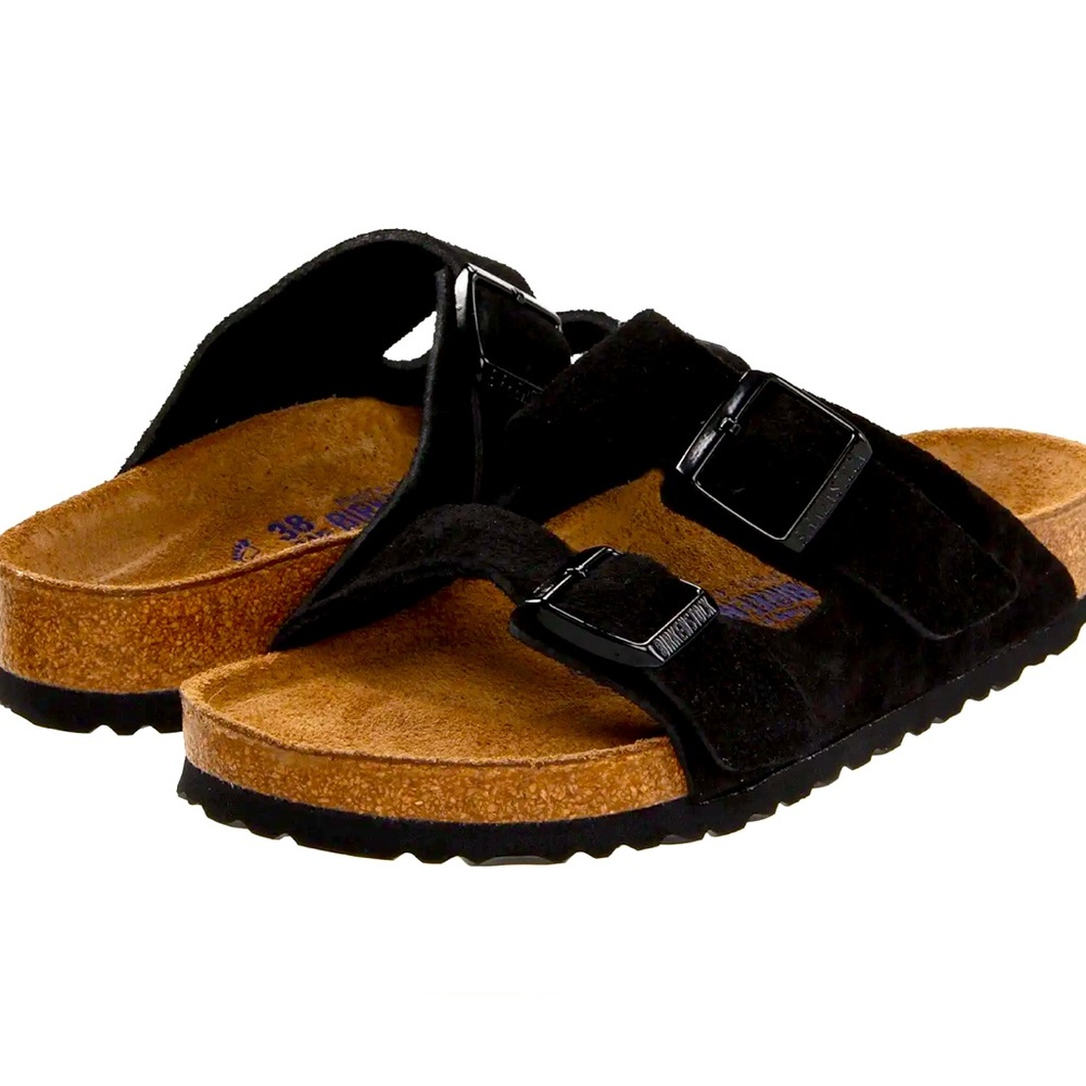 Birkenstock Women's Arizona Soft Footbed Suede Lea Sandal,
Size 39 (US 8)